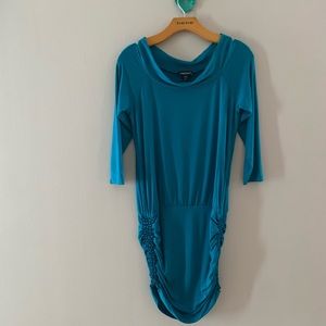Bebe Sport Satin Smocked Tunic